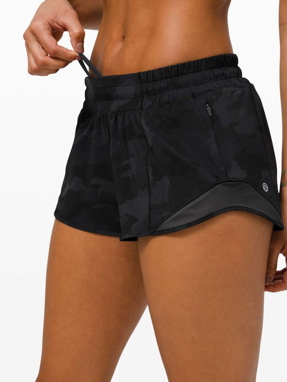Lululemon Athletica Black Camo Fast-Run Women’s Shorts Size 6